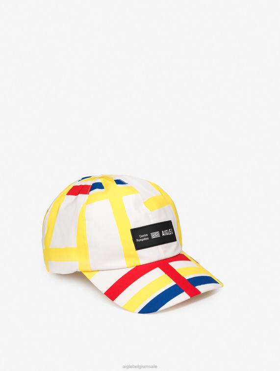 Heren accessoires mondriaan Aigle x Centre Pompidou bedrukte dop J404Z402