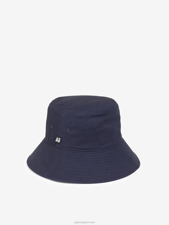 Heren accessoires rijk Aigle vissershoed met asymmetrische rand J404Z373