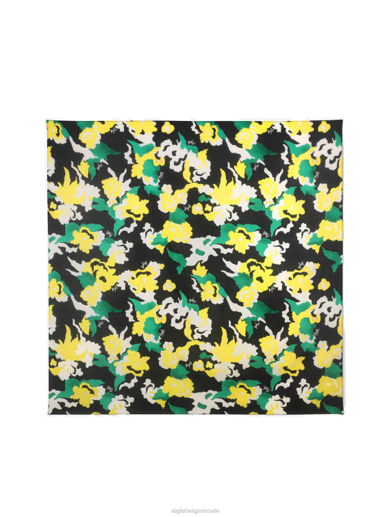 Heren accessoires stedelijke pr Aigle Sjaal van biologisch katoen en zijde met print J404Z390