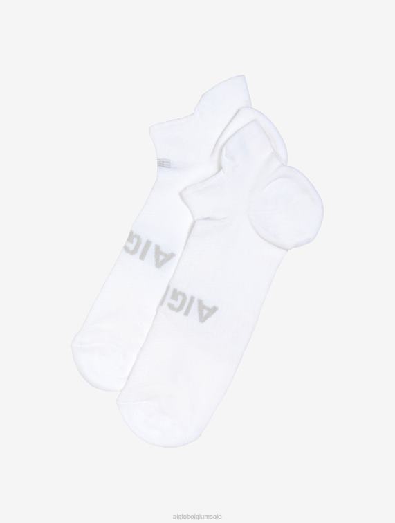 Heren accessoires blanco Aigle lage jacquardsokken met versteviging J404Z367