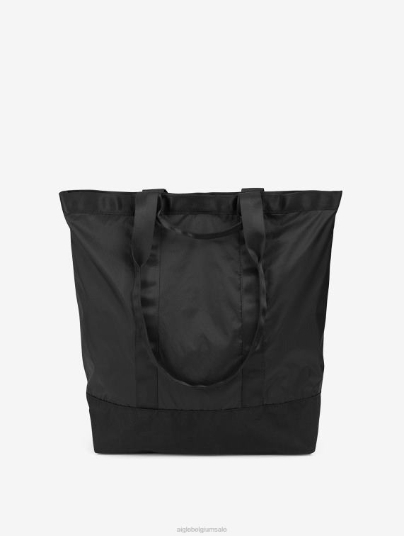 Heren accessoires zwart Aigle compacteerbare weekendtas J404Z381