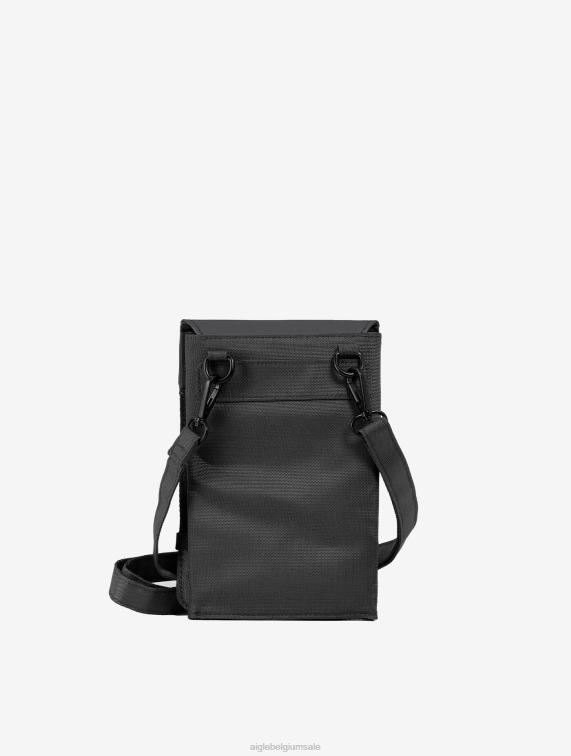 Heren accessoires zwart Aigle stedelijke waterafstotende crossbody clutch J404Z369