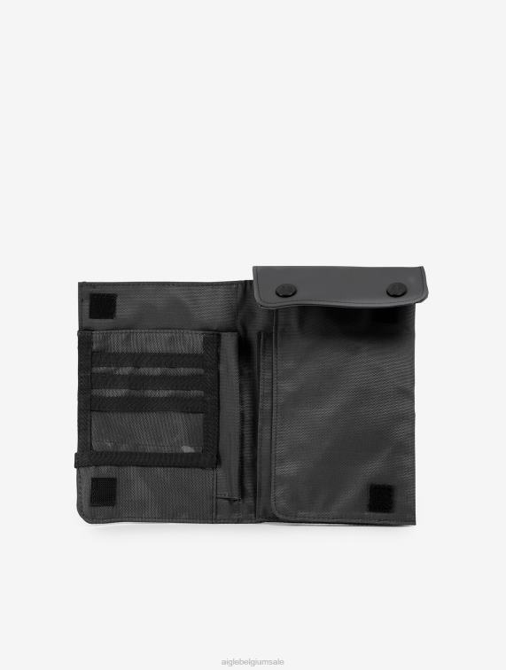 Heren accessoires zwart Aigle stedelijke waterafstotende crossbody clutch J404Z369
