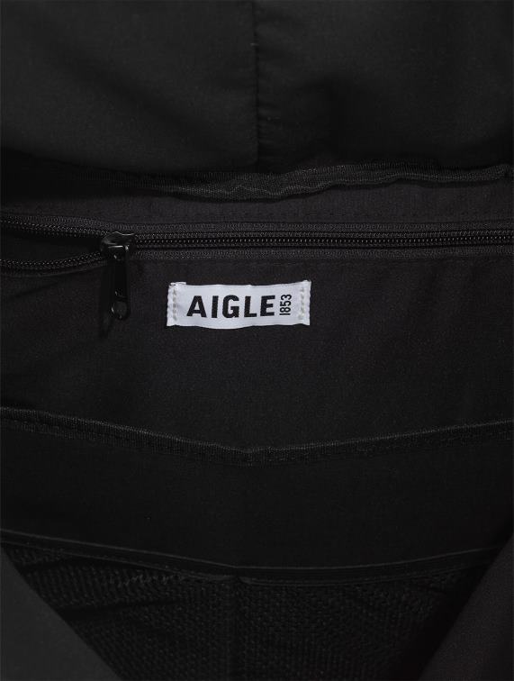 Heren accessoires zwart Aigle stedelijke waterafstotende rolrugzak 29l J404Z372