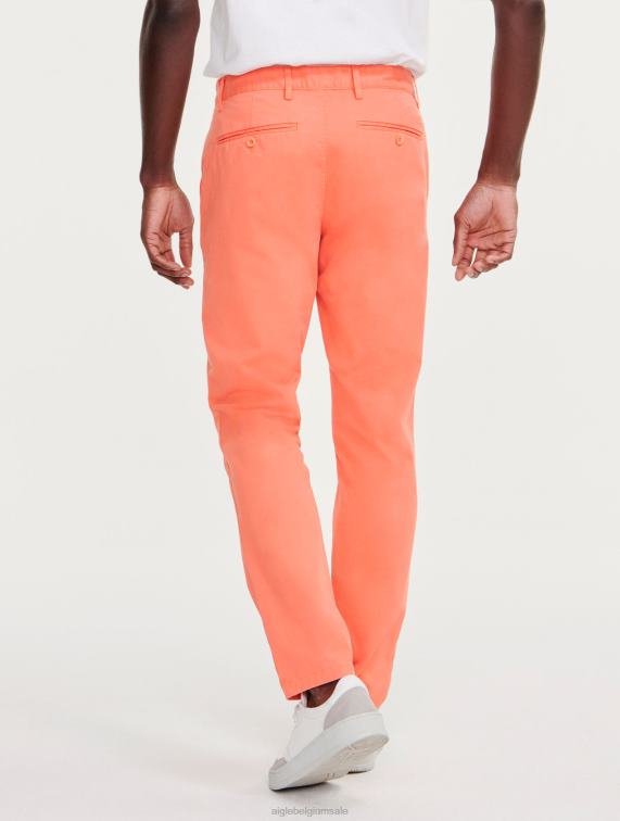 Heren kleren abrikoos Aigle chino-broek J404Z59