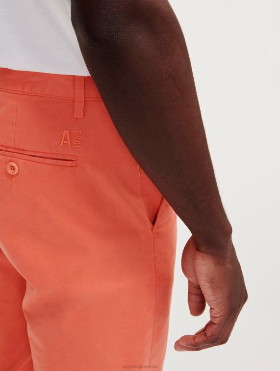 Heren kleren abrikoos Aigle chino-broek J404Z59