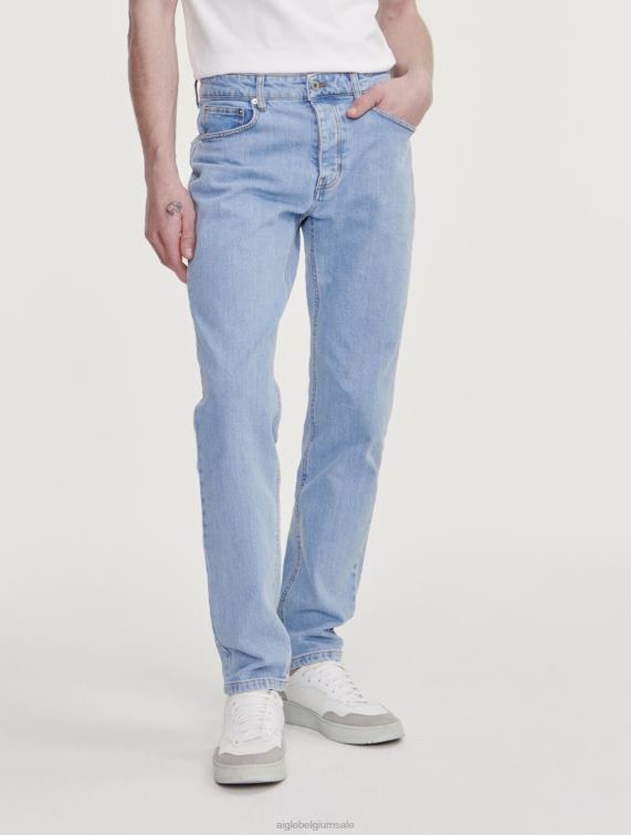 Heren kleren donker denim Aigle iconische jeans J404Z44