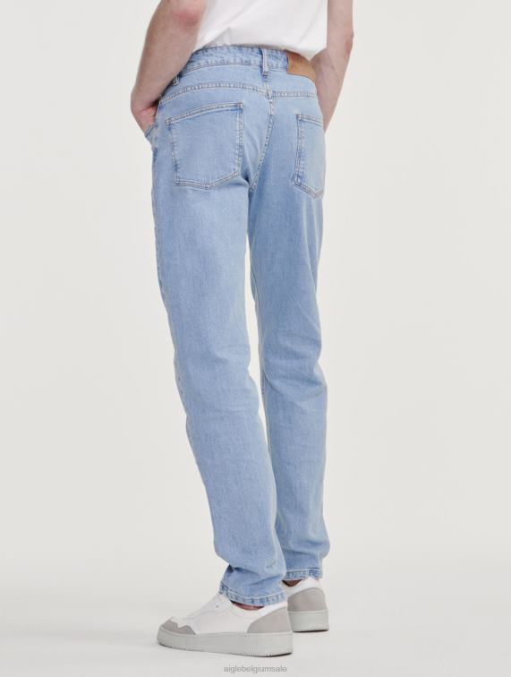 Heren kleren donker denim Aigle iconische jeans J404Z44