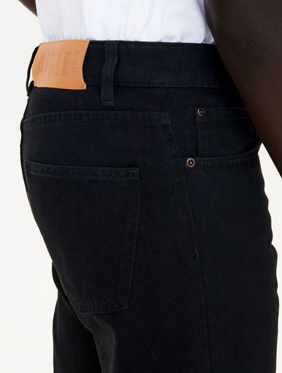 Heren kleren zwart Aigle iconische jeans J404Z71