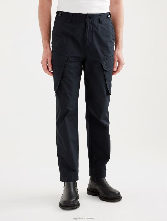 Heren kleren zwart Aigle popeline cargobroek J404Z142