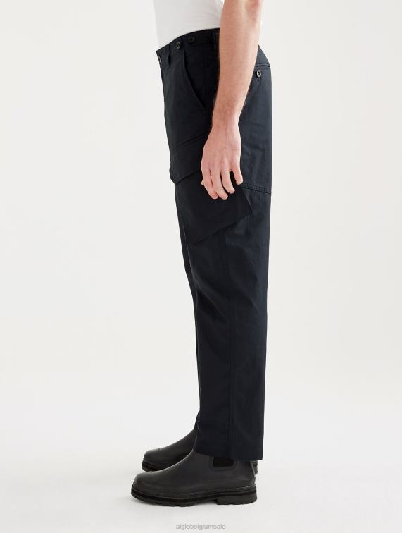 Heren kleren zwart Aigle popeline cargobroek J404Z142