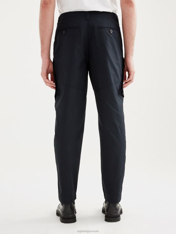 Heren kleren zwart Aigle popeline cargobroek J404Z142