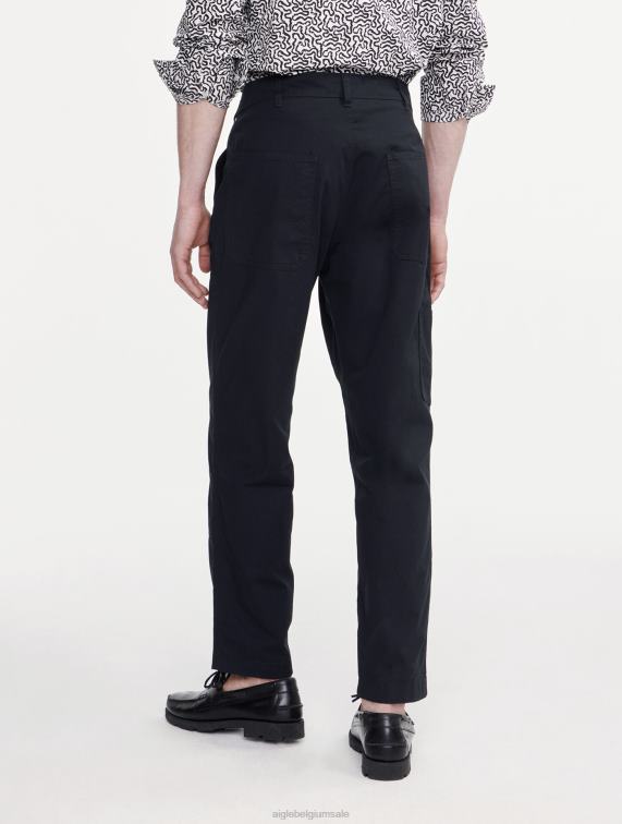 Heren kleren zwart Aigle timmerman gebroken twill broek J404Z72