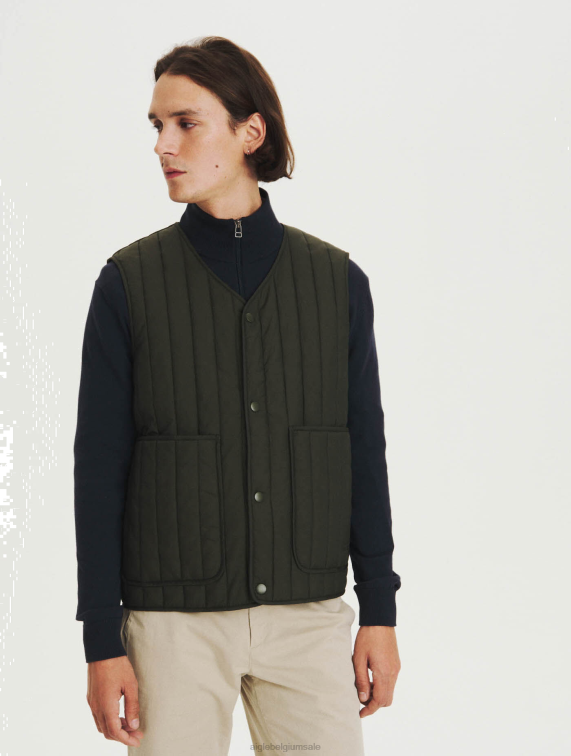 Heren kleren advocaat Aigle gewatteerd mouwloos jasje J404Z224
