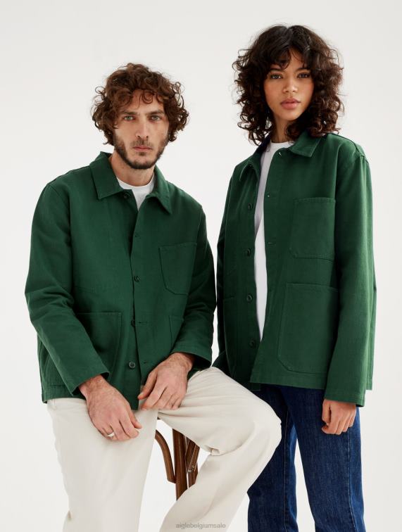 Heren kleren botanisch Aigle middellange werkjas J404Z191