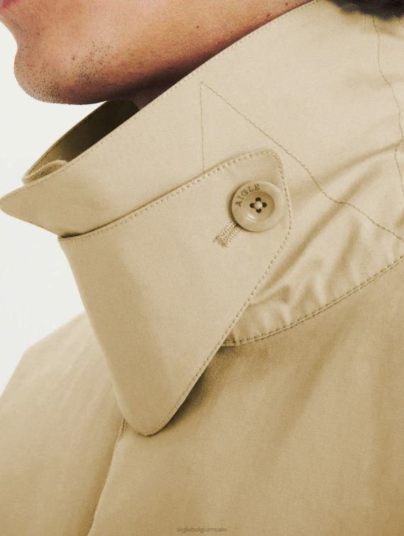 Heren kleren keperstof Aigle authentieke regenjas J404Z183