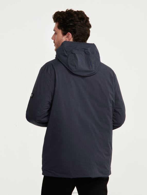 Heren kleren rijk Aigle Middellange dupont sorona gewatteerde mtd-jas met capuchon J404Z216