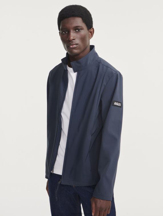 Heren kleren rijk Aigle halflange softshell 2 in 1 jas J404Z167