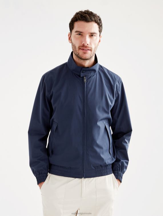 Heren kleren rijk Aigle korte waterdichte jas J404Z177