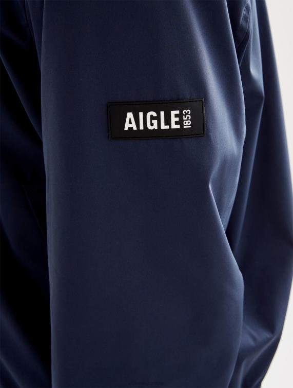 Heren kleren rijk Aigle korte waterdichte jas J404Z177