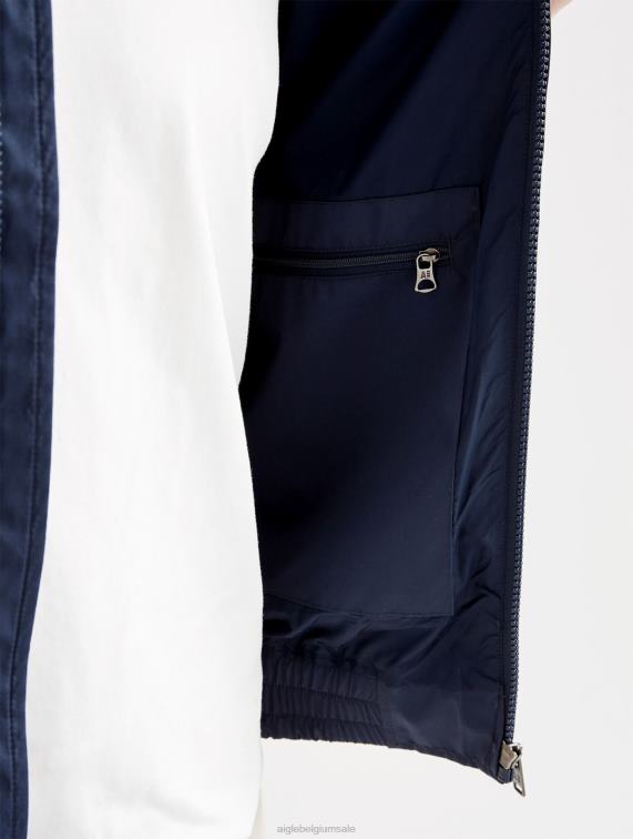 Heren kleren rijk Aigle korte waterdichte jas J404Z177