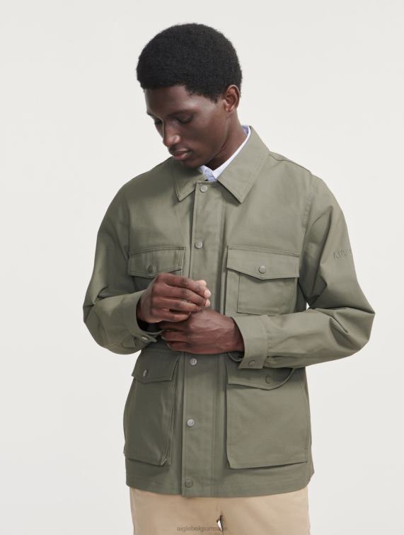 Heren kleren staartlis Aigle kort gecoat safarijack J404Z221