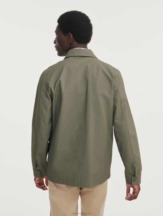 Heren kleren staartlis Aigle kort gecoat safarijack J404Z221