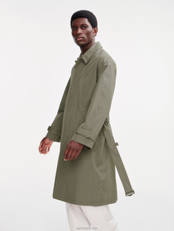 Heren kleren staartlis Aigle lange mtd-trenchcoat J404Z217