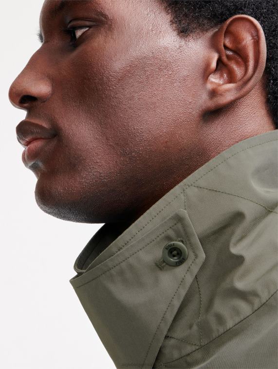 Heren kleren staartlis Aigle lange mtd-trenchcoat J404Z217