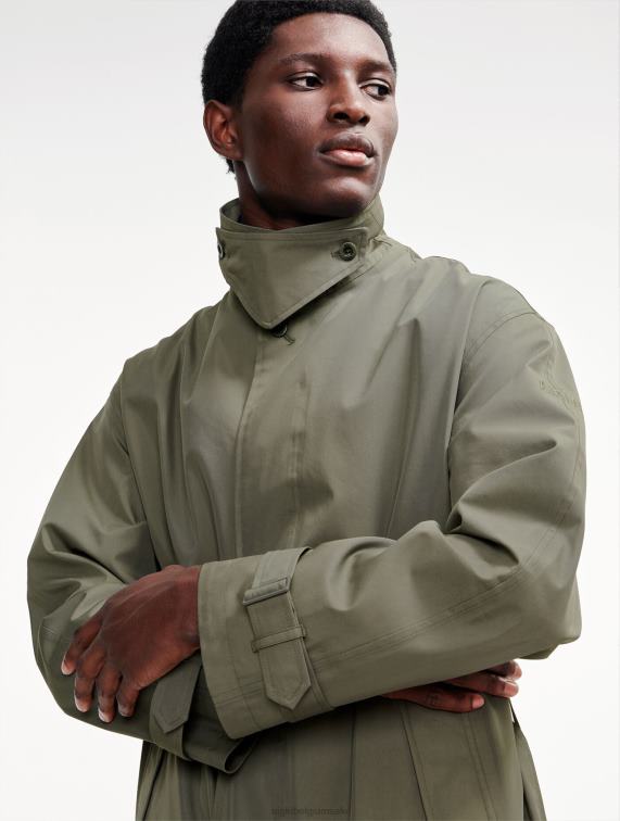 Heren kleren staartlis Aigle lange mtd-trenchcoat J404Z217