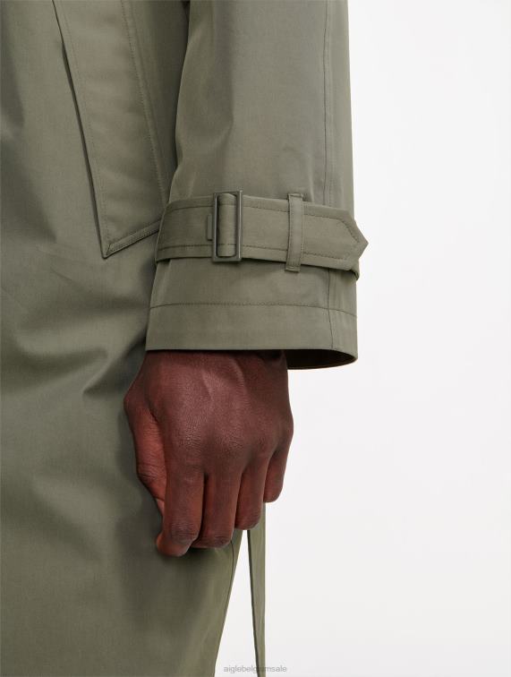 Heren kleren staartlis Aigle lange mtd-trenchcoat J404Z217