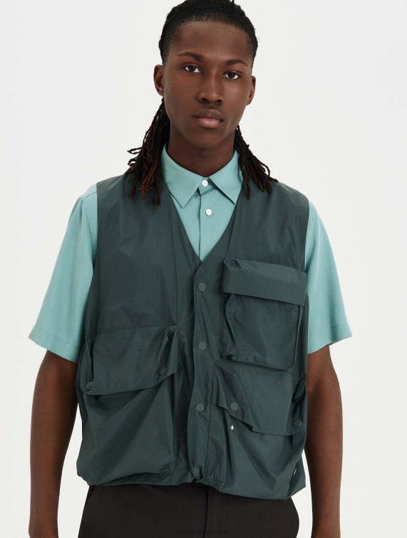 Heren kleren stedelijk Aigle jasje met v-hals J404Z198