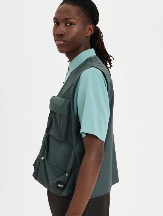 Heren kleren stedelijk Aigle jasje met v-hals J404Z198