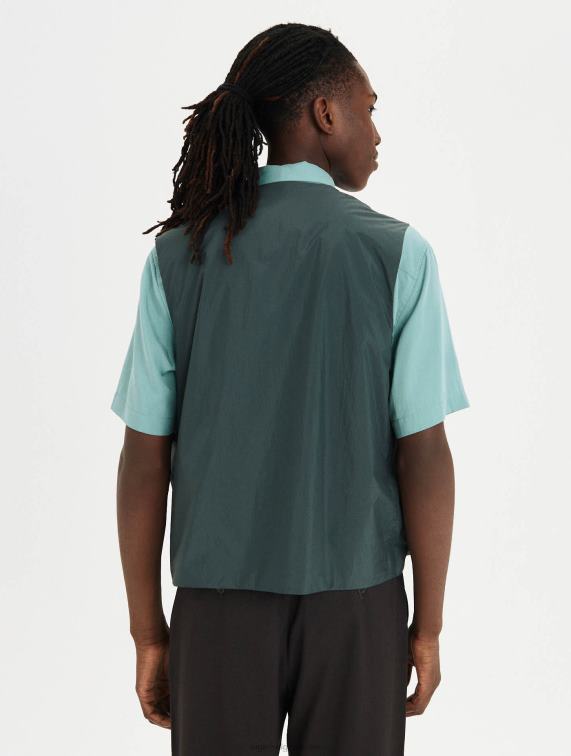 Heren kleren stedelijk Aigle jasje met v-hals J404Z198