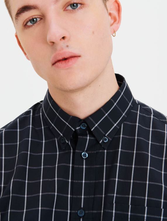 Heren kleren imperium ch Aigle geruit overhemd J404Z77