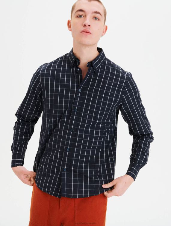 Heren kleren imperium ch Aigle geruit overhemd J404Z77