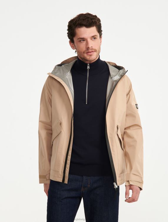 Heren kleren osier ik Aigle lange goretex-parka J404Z219
