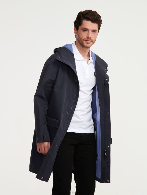 Heren kleren rijk Aigle lange mtd-parka met capuchon J404Z223