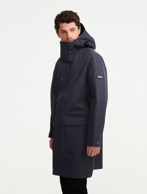 Heren kleren rijk Aigle lange mtd-parka met capuchon J404Z223