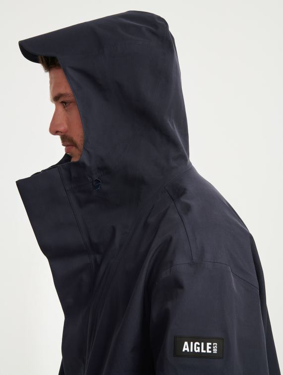 Heren kleren rijk Aigle lange mtd-parka met capuchon J404Z223