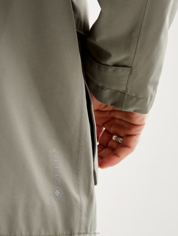 Heren kleren taillis i Aigle Gore-tex korte parka met afneembare capuchon J404Z169