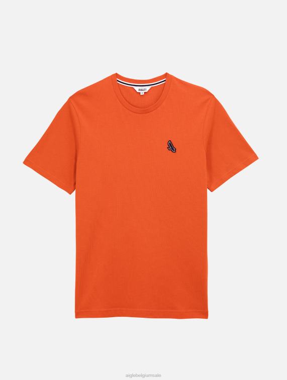 Heren kleren harissa Aigle jersey T-shirt met ronde hals J404Z40