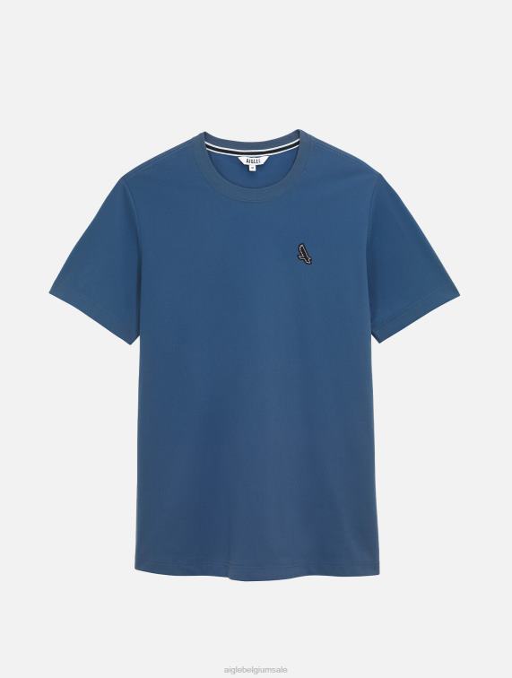 Heren kleren marais Aigle jersey T-shirt met ronde hals J404Z24