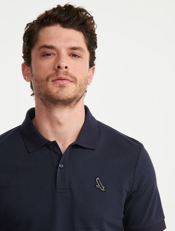 Heren kleren rijk Aigle droog-snel poloshirt met korte mouwen J404Z97