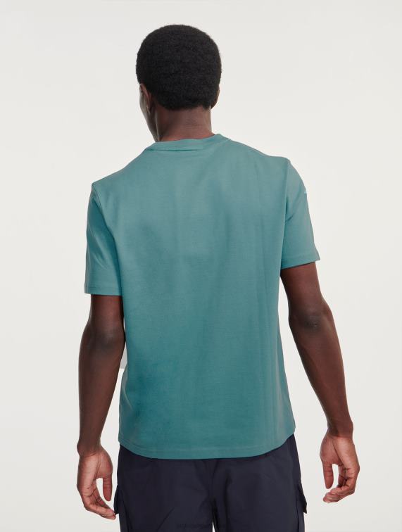 Heren kleren waterkracht Aigle bedrukt pyratex t-shirt met ronde hals J404Z70