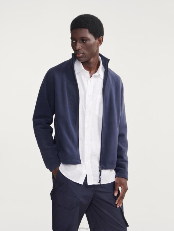 Heren kleren rijk Aigle microvezelfleece met ritssluiting J404Z31