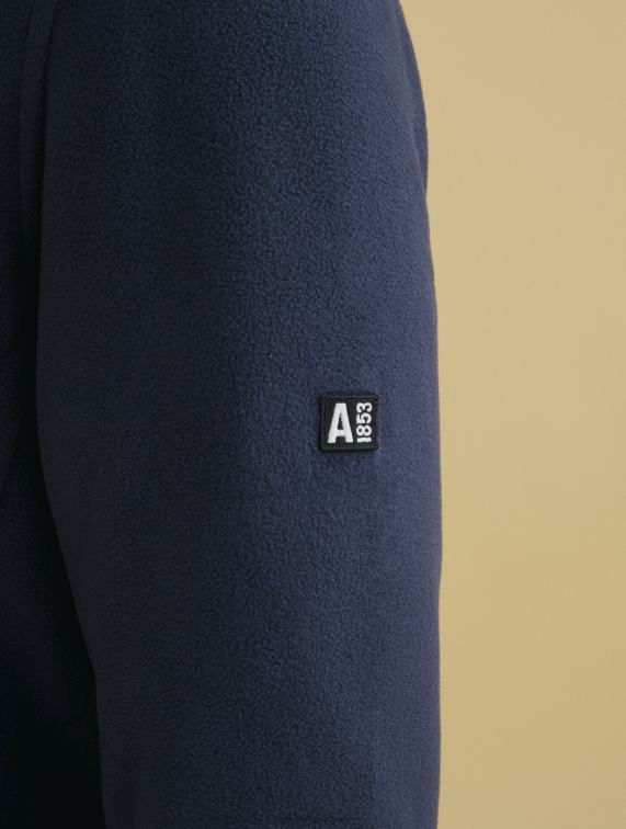 Heren kleren rijk Aigle microvezelfleece met ritssluiting J404Z31