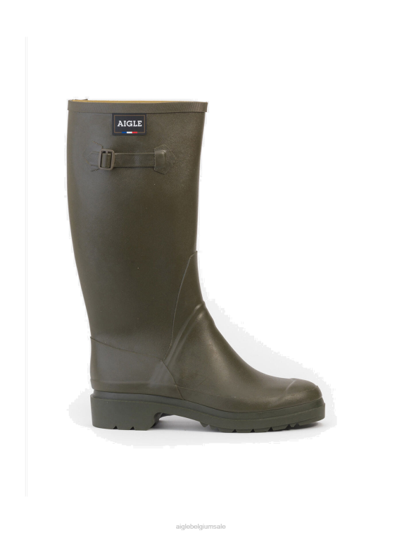 Heren laarzen kaki Aigle tuinlaarzen gemaakt in Frankrijk J404Z233