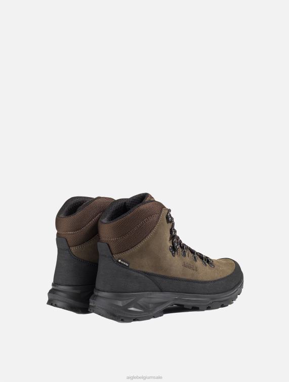 Heren schoenen donker bruin Aigle Gore-tex hoge schoenen met 360 graden neus J404Z276
