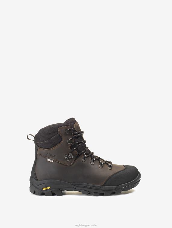 Heren schoenen donker bruin Aigle vibram waterdichte hoge schoenen J404Z273
